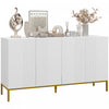 HOMCOM Buffet avec etageres reglables, portes a fermeture douce