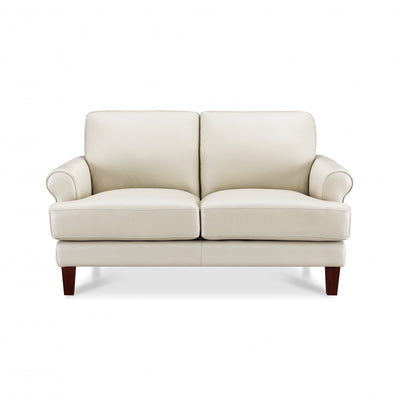 Hydeline Sarina Leather Loveseat - Vanilla | Hydeline Sarina Causeuse en cuir – Vanille