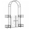 Outsunny Arche De Jardin En Metal, Treillis Pour Plantes Grimpantes Noir