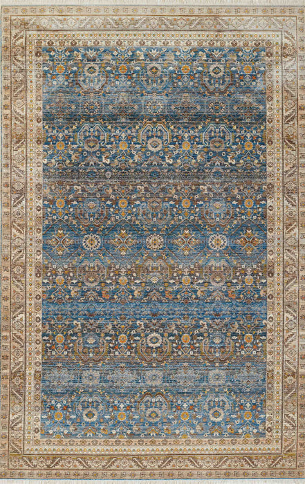 Tapis Traditionnel Gianna 9'0\" x 12'0\" en Bleu