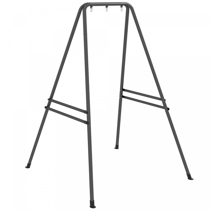 Outsunny Support de Chaise Hamac avec Cadre Metallique, Noir
