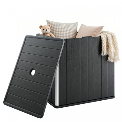 Outsunny Outdoor Storage Box 30 Gallon, Black