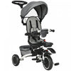 Aosom Tricycle Pour Enfant 7-en-1, Avec Siege Rotatif, Poignee De Poussee Reglable, Harnais De Securite, Auvent Detachable, Repose-pieds Semi-inclinable, Barre De Securite Pour 12-50 Mois, Gris