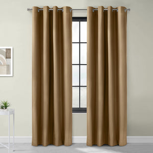 Panneau de rideau coupe-lumière à œillets Alpin sable de Thermaplus - 52 x 108