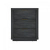 Table de nuit moderne Evelyn 20\" en gris charbon (3 tiroirs)