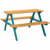 Outsunny Table De Pique-nique Pour Enfants, Ensemble Table Et Chaises En Bois Pour Enfants, Activites De Plein Air Pour Filles Et Garcons Ages De 3 A 8 Ans, Pour Jardin, Pelouse, Bois Naturel