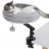 Lit de bureau pour chat, hauteur ajustable rotative a 360°