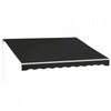 Outsunny Auvent Electrique Retractable 10' X 12' Avec Telecommande, Noir