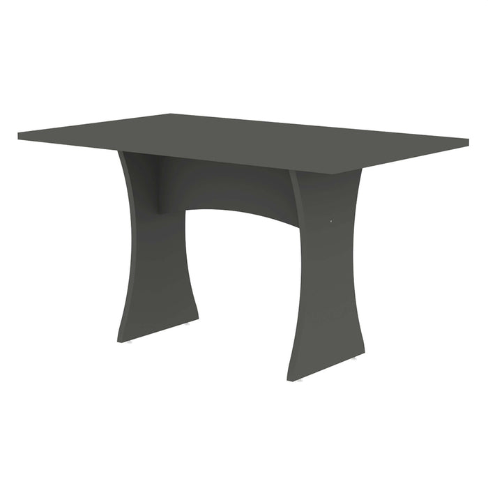 Table de salle a manger Coney style mid-century 53\" en gris charbon