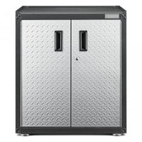 Armoire modulaire GearBox à portes pleine grandeur de Gladiator - bande de roulement argentée