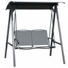Outsunny Balancelle de Patio 2 Places avec Toit Reglable et Cadre en Acier
