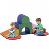 Qaba 7 Pieces, Jeu En Mousse, Escaliers Et Rampes Pour Enfants, Logiciels Educatifs Colores, Jouets D'activite Pour Bebes Et Enfants D'age Prescolaire - Multicolore
