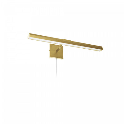 Dainolite Leonardo 24" Picture Light 30w Aged Brass With Frosted Glass Diffuser Lamp|Lampe pour affichage d’image Leonardo de Dainolite de 24 po en verre givré qui diffuse la lumière, avec fini laiton vieilli et ampoule de 30 W