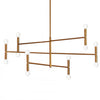 Grand lustre Ava de Dainolite avec fini bronze rétro et 12 ampoules