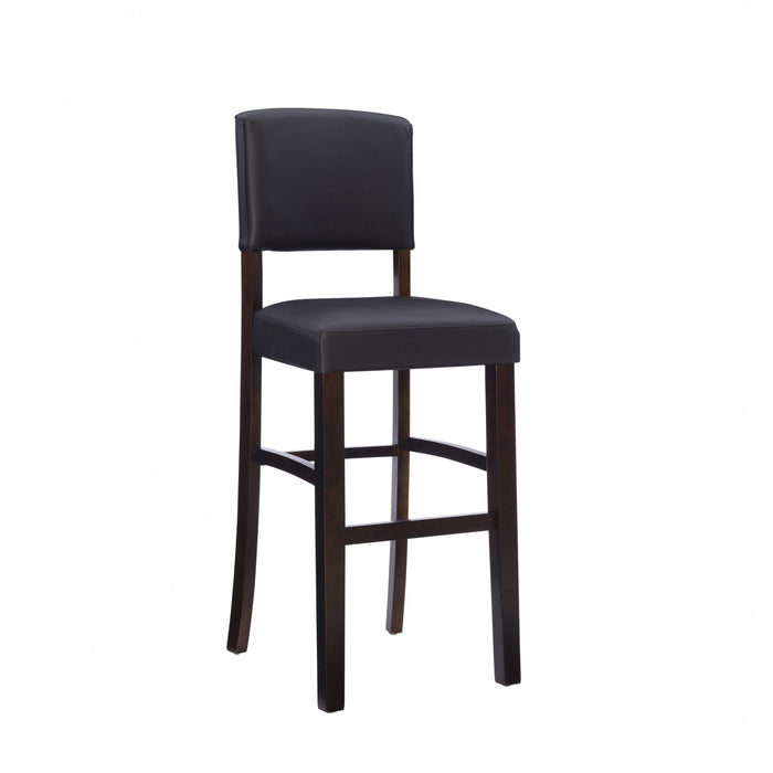 Tabouret bar Monaco en similicuir - espresso