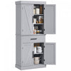 HOMCOM Armoire de rangement de cuisine pour garde-manger de 72 po de haut