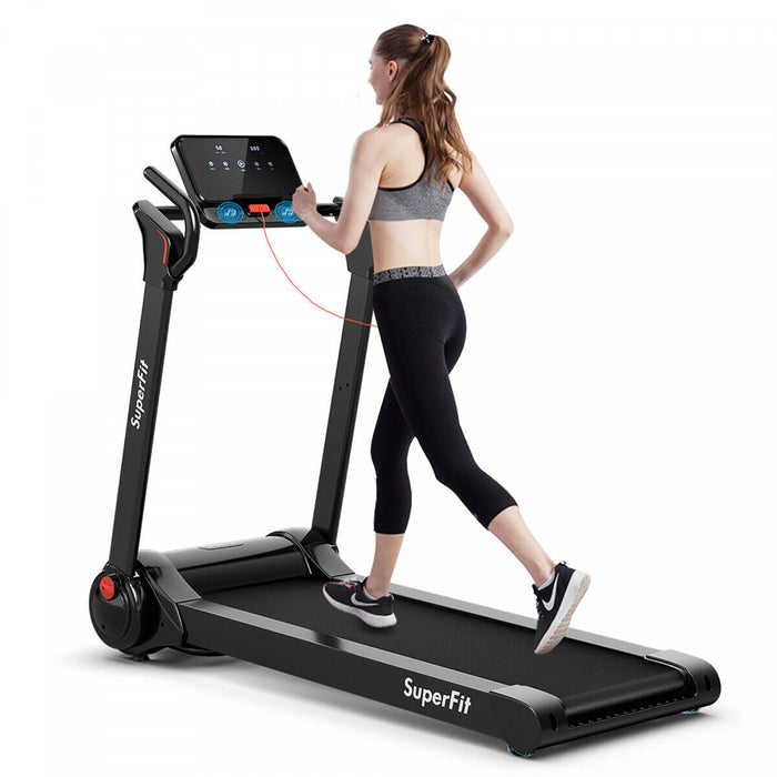 Tapis De Course Pliable 2,25cv Superfit Avec Haut-parleur Bluetooth