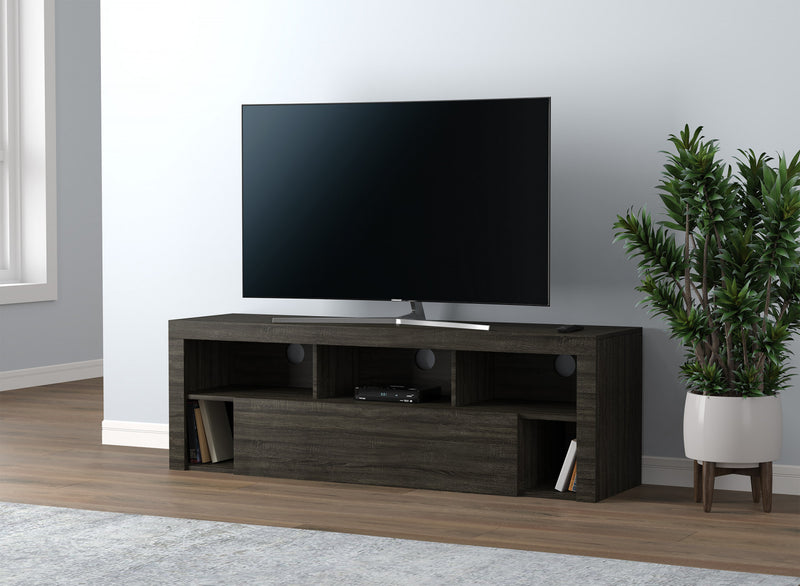 Meuble pour téléviseur de 59 po avec 1 grand tiroir et 5 tablettes