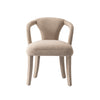 Fauteuil Palmer style milieu du siecle moderne en tweed dore