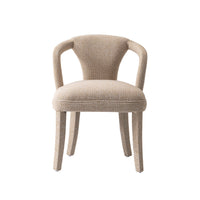  Fauteuil Palmer style milieu du siecle moderne en tweed dore