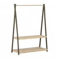 Portant à vêtements Sweedi en bois pour enfants - vert olive