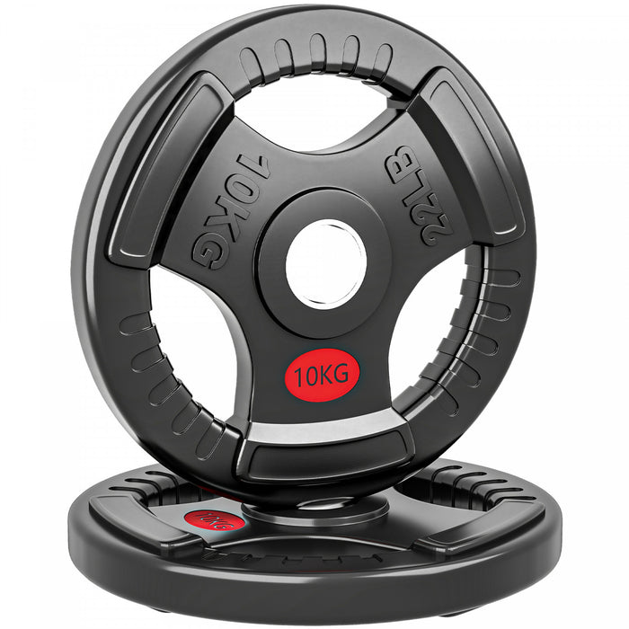 Soozier Lot de 2 disques de poids de 22 lb, ensemble de poids pour halteres