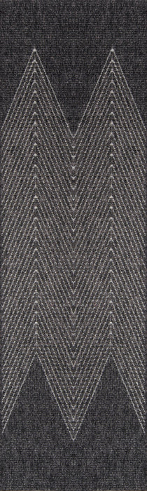 Tapis Contemporain Raven 2'0\" x 6'0\" en Gris