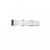 Lumière de coiffeuse Winston de Dainolite en acrylique blanc qui diffuse la lumière, avec fini chromé poli et ampoule de 36 W