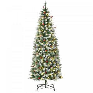 Homcom Arbre De Noel Artificiel 300 Lumieres Led Et 618 Embouts