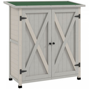 Outsunnyorganisateur D'armoire A Outils. Abri De Jardin En Bois