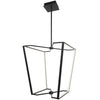 Lustre Curant de Dainolite en silicone blanc qui diffuse la lumière, avec fini noir mat et ampoule de 60 W