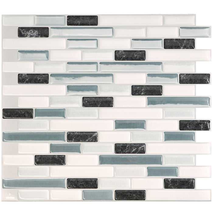 Dosseret Smart Tiles peler et coller 10 x 9, 4 feuilles - Muretto Brina