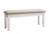 Banc de salle à manger Jane en tissu avec rangement - brun