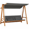 Outsunny Chaise Balancoire De Patio 3 Places Avec Auvent Lit Balancoire