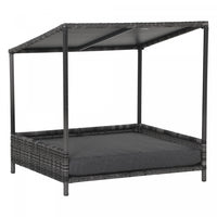 Pawhut En Osier Pour Chien En Rotin Sureleve Pour Chien Et Chat Pour Canape D'animal De Compagnie Av