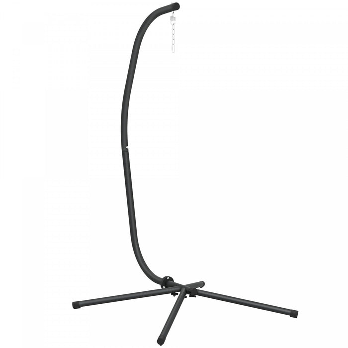 Outsunny Support pour Chaise Suspendue Œuf, Robuste, Noir