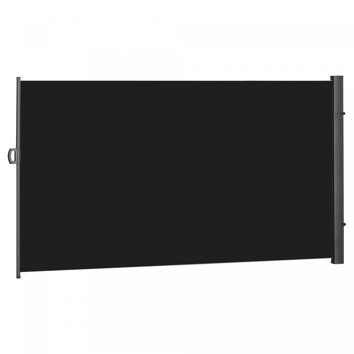 Outsunny Ecran De Confidentialite Pliant Pour Auvent Lateral 118\" X 79\"noir