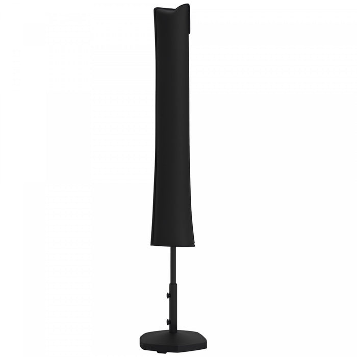 Housse pour parasol Outsunny, protection pour parasol deporte avec fermeture eclair, noir