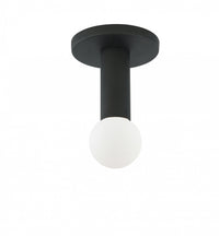 Plafonnier affleuré Adams de Dainolite avec fini noir mat et 1 ampoule