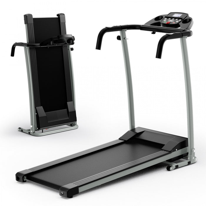 Tapis De Course Pliable, Tapis De Course Motorisee, 12 Programmes Predefinis, Ecran Lcd Reglable, Capteurs De Pouls, Portable, Pour La Maison, Le Bureau, Noir/blanc Et Rose