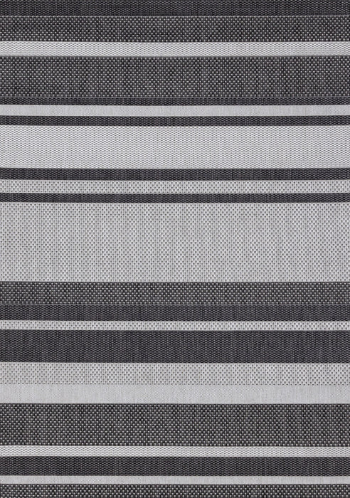 Carpette Jackson à rayures pour l’intérieur et l'extérieur - 3 pi 11 po x 5 pi 7 po
