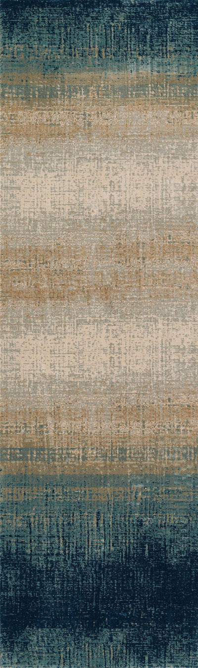 Sable Contemporary 2'2" x 7'7" Runner Rug in Blue Indoor Area Rug | Tapis Contemporain Sable 2'2" x 7'7" en Bleu