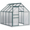 Outsunny Serre Exterieure En Polycarbonate 6' X 8' X 6.5'