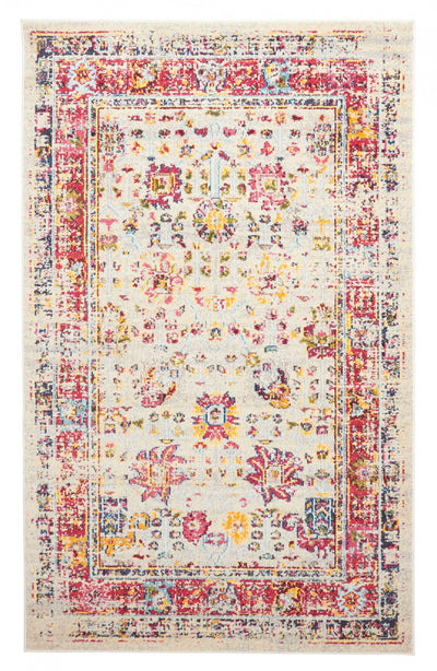 Jasmine Ivory Rug 8'0" x 10'0" | Tapis Traditionnel Jasmine 8'0" x 10'0" en Ivoire