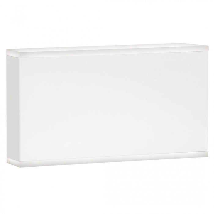 Applique murale Emery de Dainolite en acrylique givré qui diffuse la lumière, avec fini blanc mat et ampoule à DEL de 20 W