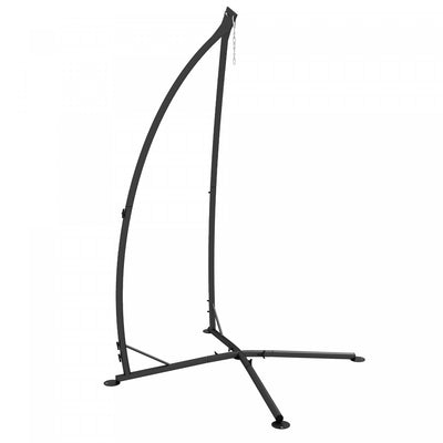 Outsunny Hammock Stand with Steel Frame for Camping Picnic Patio Black