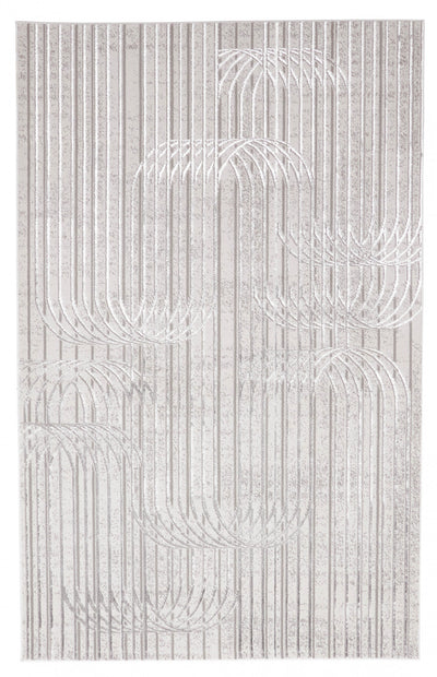 Blythe Grey Rug 5'0" x 8'0" | Tapis Contemporain/Moderne Blythe 5'0" x 8'0" en Gris