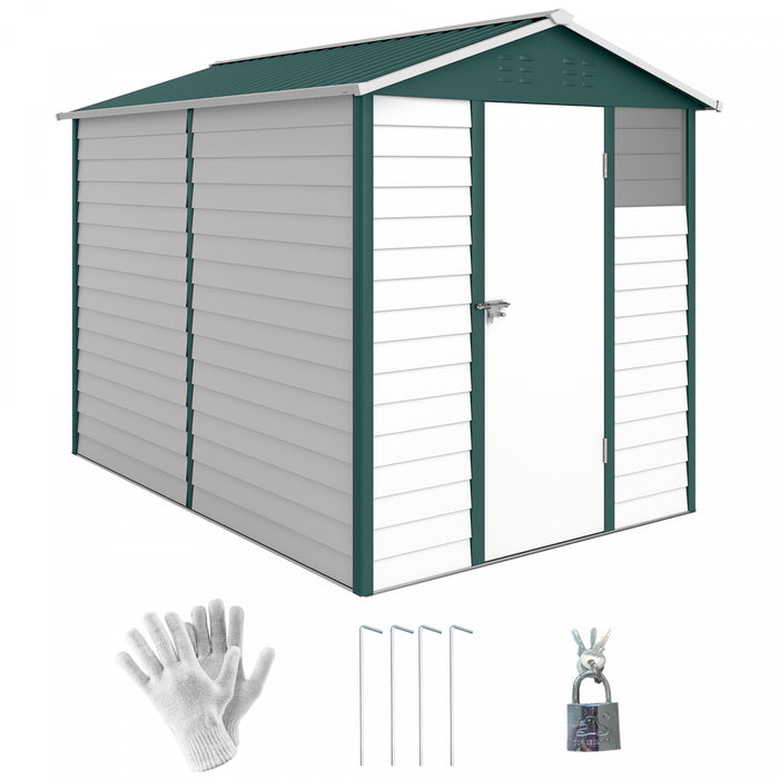 Outsunny Abri de Jardin 9' x 6', Abri de Stockage Metallique, Vert