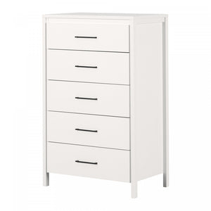 Gravity Commode 5 Tiroirs - Blanc Solide