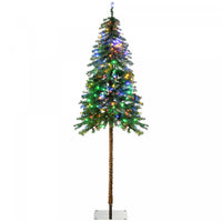 Homcom Sapin De Noel Artificiel 6' Enneige Avec Lumieres Led